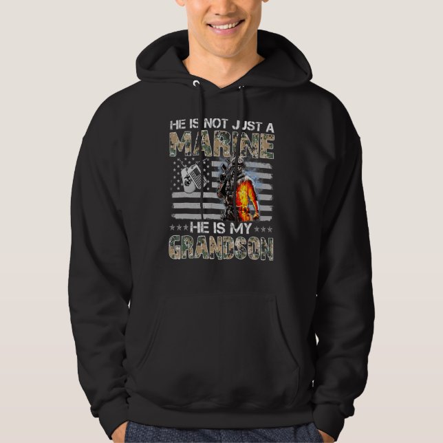 Mein Enkel ist eine Oma-Proud-Oma Hoodie (Vorderseite)