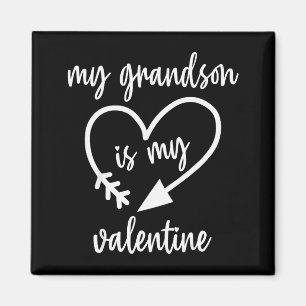 Mein Enkel ist mein Valentinstag Süßer Valentinsta Magnet