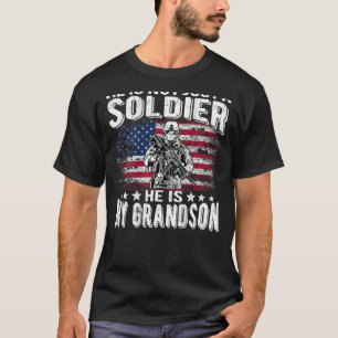 Mein Enkel ist Soldat - Patriotische Armee Gr T-Shirt