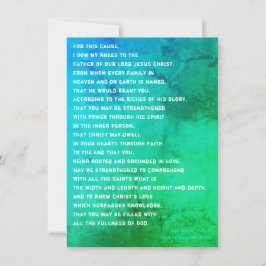 Mein Ephesianer 3 Gebet für Sie Karte