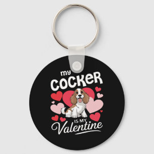 Mein Er Ist Mein Valentinstag Süß Lustig Hundelieb Schlüsselanhänger