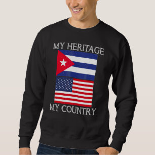 Mein Erbe Mein Land kubanischer Amerikaner Kubaner Sweatshirt