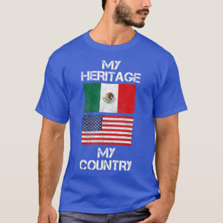 Mein Erbe mein Land mexikanischer Amerikaner T-Shirt