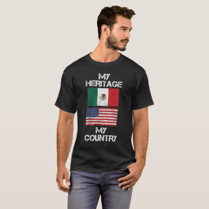 Mein Erbe mein Land-Mexiko-Amerikaner T - Shirt