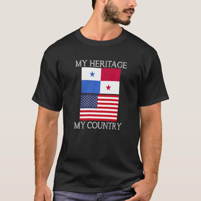 Mein Erbe, mein panamaischer Amerikaner T-Shirt (Vorderseite)