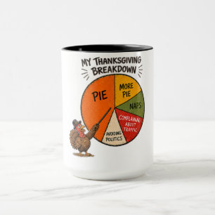 Mein Erntedankfest-Zusammenbruch Truthahn Erntedan Tasse
