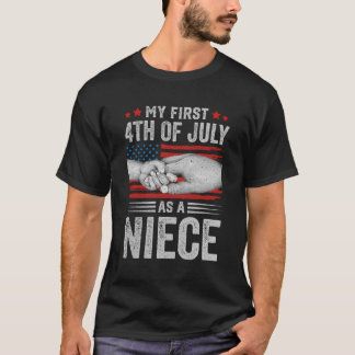 Mein erster 4. Juli als amerikanische Flagge T-Shirt