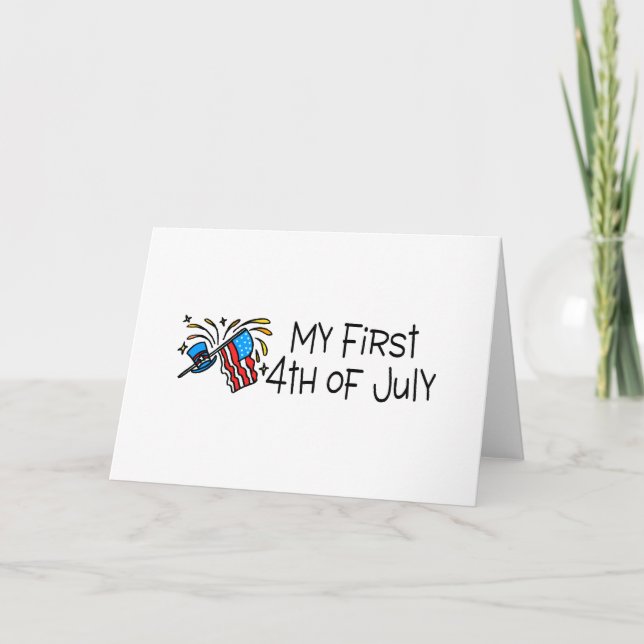 Mein erster 4. Juli Karte (Vorderseite)