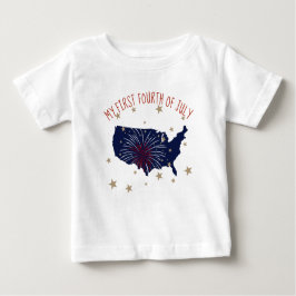 Mein erster Amerikanische Unabhängigkeitstag Baby T-shirt