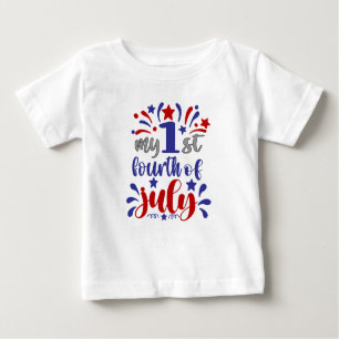 Mein erster Amerikanische Unabhängigkeitstag Neues Baby T-shirt