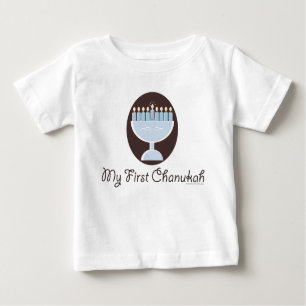 Mein erster Chanukah Chanukka Säuglings-langes Baby T-shirt