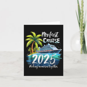 Mein erster Cruise-Vacat 2025 Funny First Cruise Karte