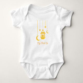 Mein erster Eid Ramadan Moon Islam Baby Bodysuit Baby Strampler