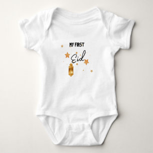 Mein erster Eid Ramadan Moon Islam Baby Bodysuit Baby Strampler