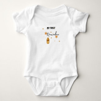 Mein erster Eid Ramadan Moon Islam Baby Bodysuit Strampler
