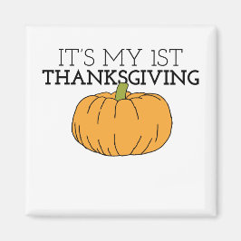 Mein erster Erntedank Pumpkin Patch für KinderDank Magnet