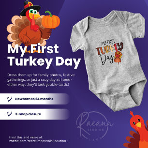 'Mein erster Erntedanktag' Thanksgiving Baby Bodys Strampler