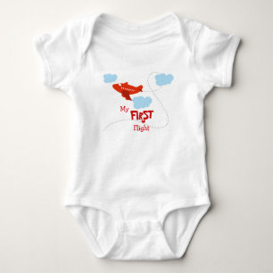 Mein erster Flug Baby Strampler