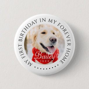 Mein erster Geburtstag für immer Zuhause Modernes Button