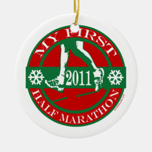 Mein erster Halbmarathon - 2011 Keramik Ornament