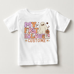 Mein erster Halloween Custome Pumpkin Ghost Groovy Baby T-shirt