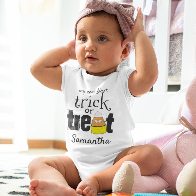 Mein erster Halloween Niedlich Trick oder Treat Ca Baby Strampler (Von Creator hochgeladen)