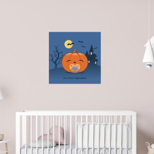 Mein erster Halloween-Schnuller Pumpkin Poster