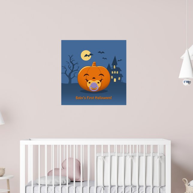 Mein erster Halloween-Schnuller Pumpkin Poster (Kinderzimmer 2)