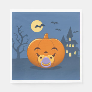 Mein erster Halloween-Schnuller Pumpkin Serviette