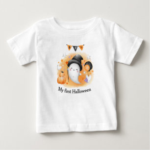 Mein erster Halloween-T - Shirt Orange Boo Ghost