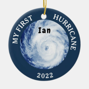 Mein erster Hurrikan Ian 2022 Keramik Ornament