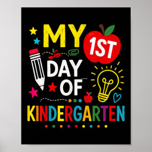 Mein erster Kindergartentag 1. Schultag Poster
