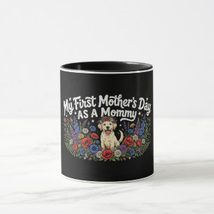 Mein erster Muttertag als Hundemama Golden Retriev Tasse