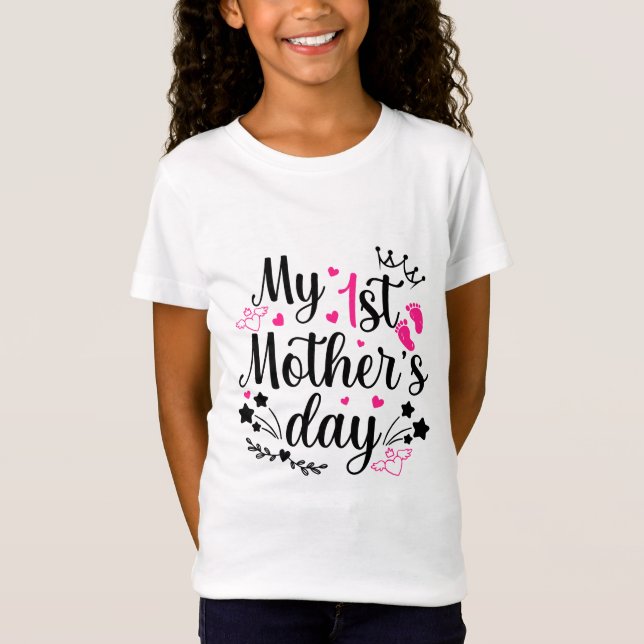 Mein erster Muttertag als Mama 2 T-Shirt (Vorderseite)
