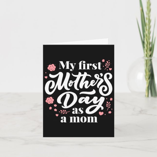 Mein erster Muttertag als Mama erstmalige Mama  Karte (Vorderseite)