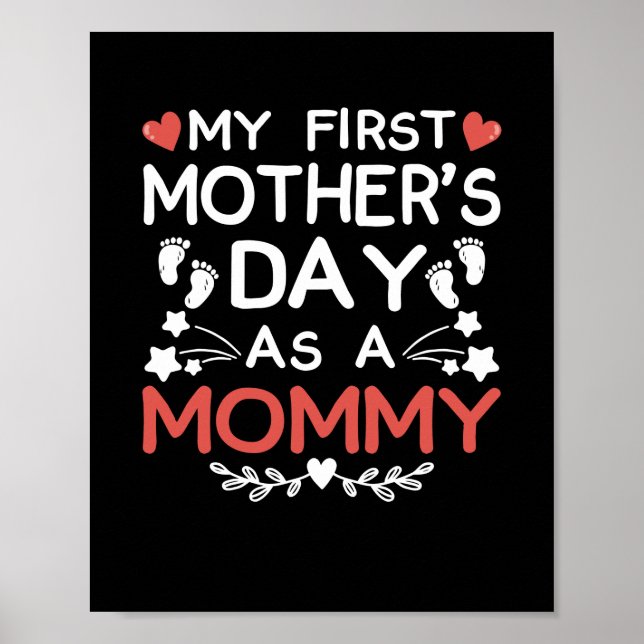 Mein erster Muttertag als Mami Poster (Vorne)