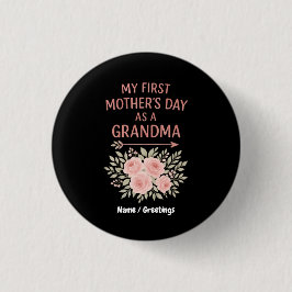Mein erster Muttertag als Oma Funny & Niedlich Button