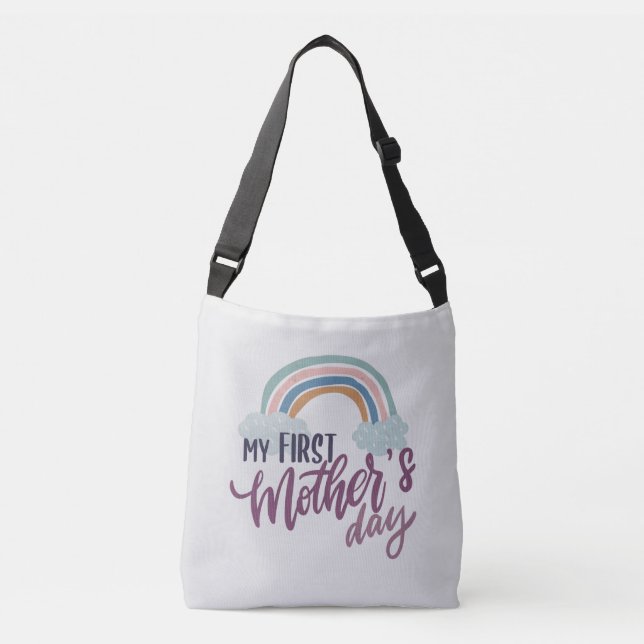 Mein erster Muttertag Tragetaschen Mit Langen Trägern (Vorderseite)