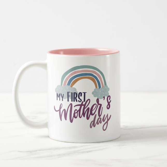Mein erster Muttertag Zweifarbige Tasse (Links)