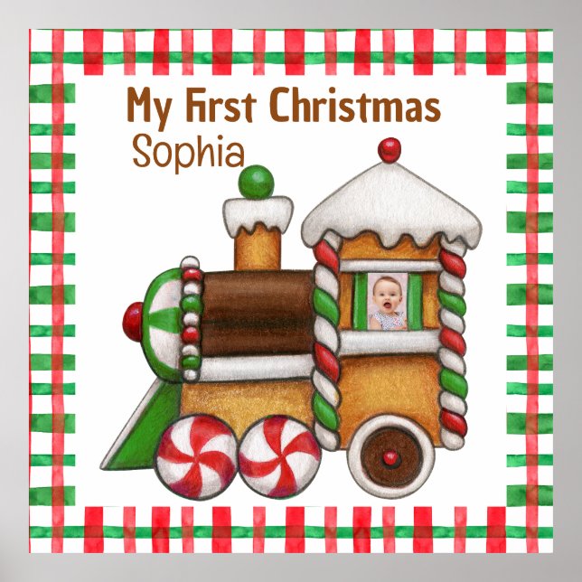 Mein erster niedlicher individuelle Name Poster (Vorne)