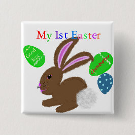 Mein erster Ostergeblasener KaninchenNAME Button