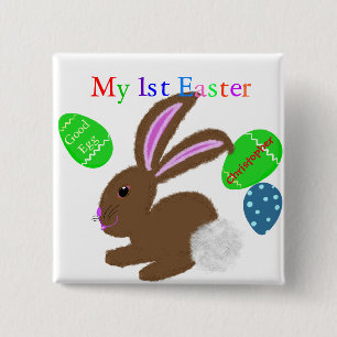 Mein erster Ostergeblasener KaninchenNAME Button