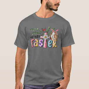 Mein erster Osterhase Frühling Floral Christliches T-Shirt