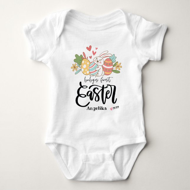 Mein erster Personalisierter Baby-Bodysuit für den Baby Strampler (Vorderseite)