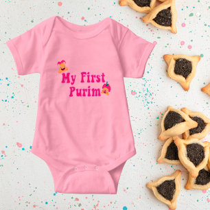 Mein erster Purim Urlaub Baby Strampler