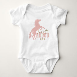 Mein erster Rodeo Baby Bodysuit - Rosa Western 1. Baby Strampler