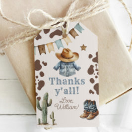 Mein erster Rodeo Cowboy Vielen Dank zum Geburtsta Geschenkanhänger