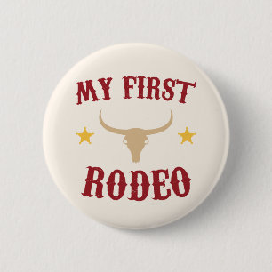 Mein erster Rodeo Western Cowboy erster Geburtstag Button