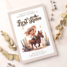 Mein erster Rodeo Wild West Cowboy Geburtstag