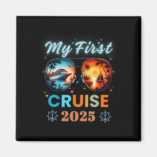 Mein erster Schifffahrt Urlaub 2025 Familienurlaub Magnet